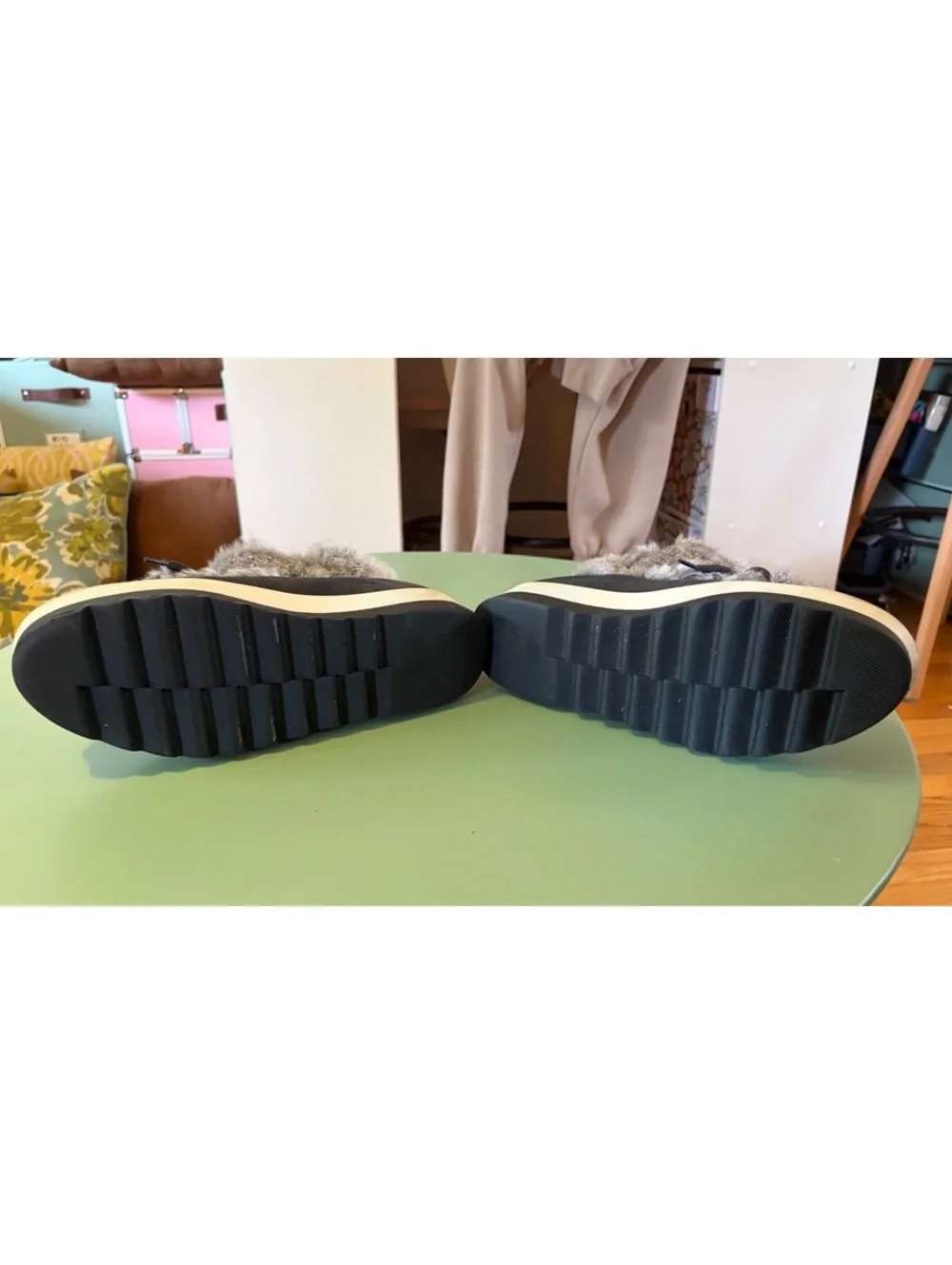 Cougar Gray Suede Fur Winter Boots